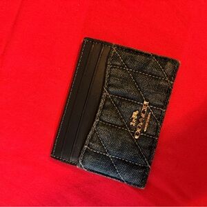 Coach Denim Card Holder